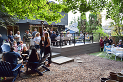 A GARDEN WEDDING RECEPTION